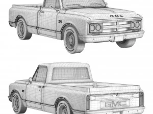 GMC 1500 1968 3D Model