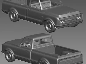 GMC 1500 1968 3D Model