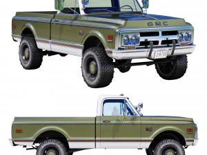 GMC 2500 1970 3D Model