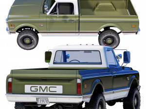 GMC 2500 1970 3D Модель