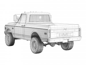 GMC 2500 1970 3D Модель
