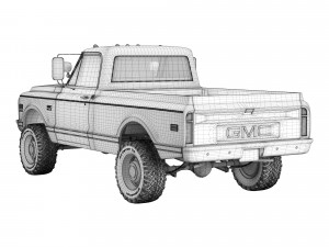 GMC 2500 1970 3D Модель