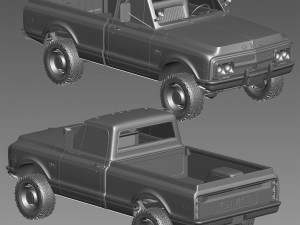 GMC 2500 1970 3D Модель