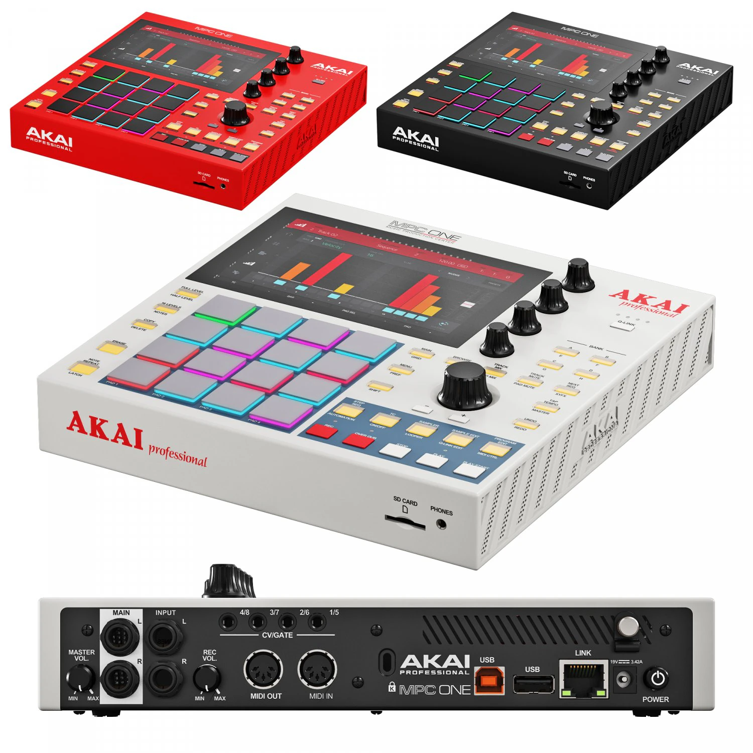 Akai mpc one 3D Model .c4d .max .obj .3ds .fbx .stl .blend 