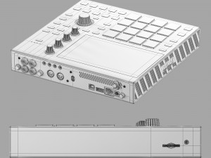 Akai mpc one Model 3D
