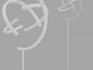 Roche bobois atom floor lamp 3D Model