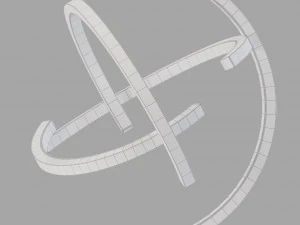 Roche bobois atom floor lamp 3D Model