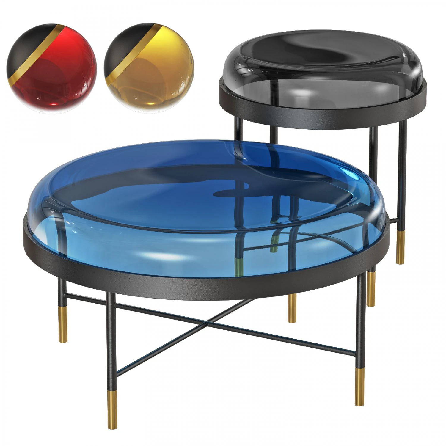 Roche bobois bilboquet cocktail table 2 3D Model .c4d .max .obj .3ds .fbx .stl .blend 