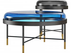 Roche bobois bilboquet cocktail table 2 3D Model
