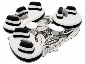 Roche bobois bombom sofa set 001 3D Model