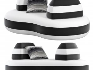 Roche bobois bombom sofa set 001 3D Model