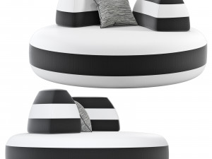 Roche bobois bombom sofa set 001 Modèle 3D