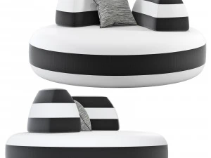 Roche bobois bombom sofa set 001 3D Model