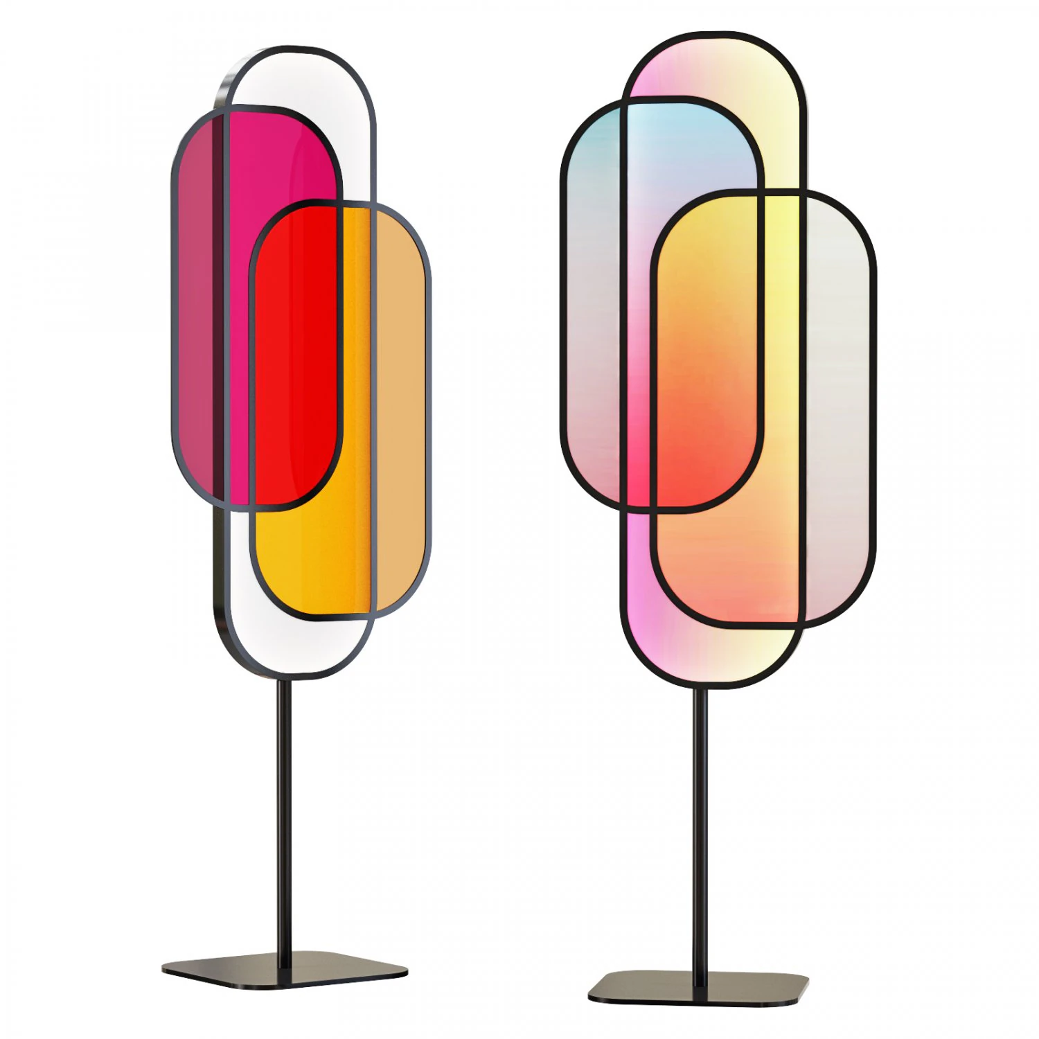 Roche bobois chroma floor lamp 3D Model .c4d .max .obj .3ds .fbx .stl .blend 