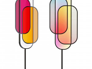 Roche bobois chroma floor lamp 3D Model