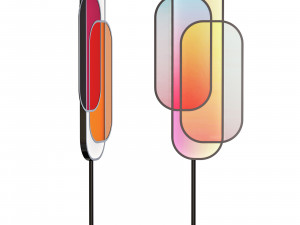Roche bobois chroma floor lamp 3D 模型