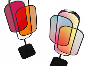 Roche bobois chroma floor lamp 3D 模型