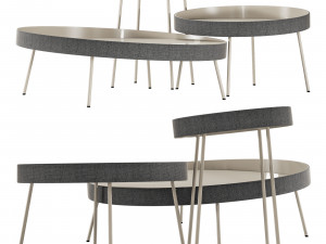 Roche bobois coin cocktail table Model 3D