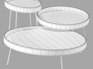 Roche bobois coin cocktail table 3D Model