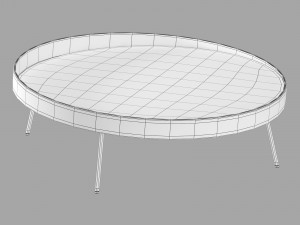 Roche bobois coin cocktail table Model 3D