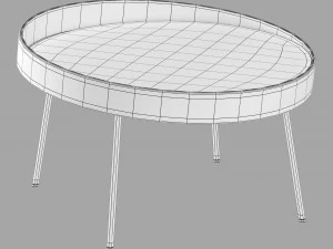 Roche bobois coin cocktail table 3D Model