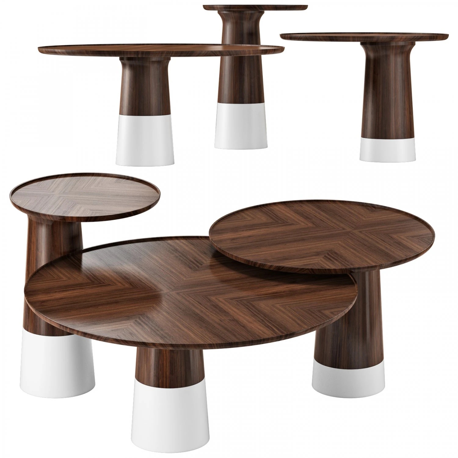 Roche bobois colorado cocktail table 3D Model .c4d .max .obj .3ds .fbx .stl .blend 