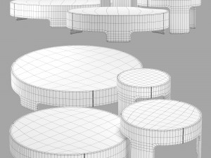 Roche bobois cuba libre 3 cocktail table 3D Модель
