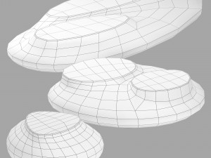 Roche bobois cute cut cocktail table 3D 模型