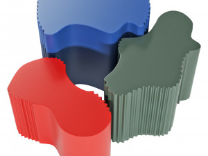 Roche bobois deforma cocktail table Modello 3D