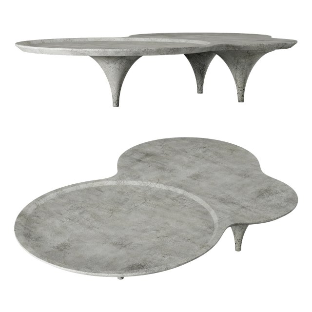 Roche bobois drop cocktail table 3D Модель .c4d .max .obj .3ds .fbx .stl .blend 