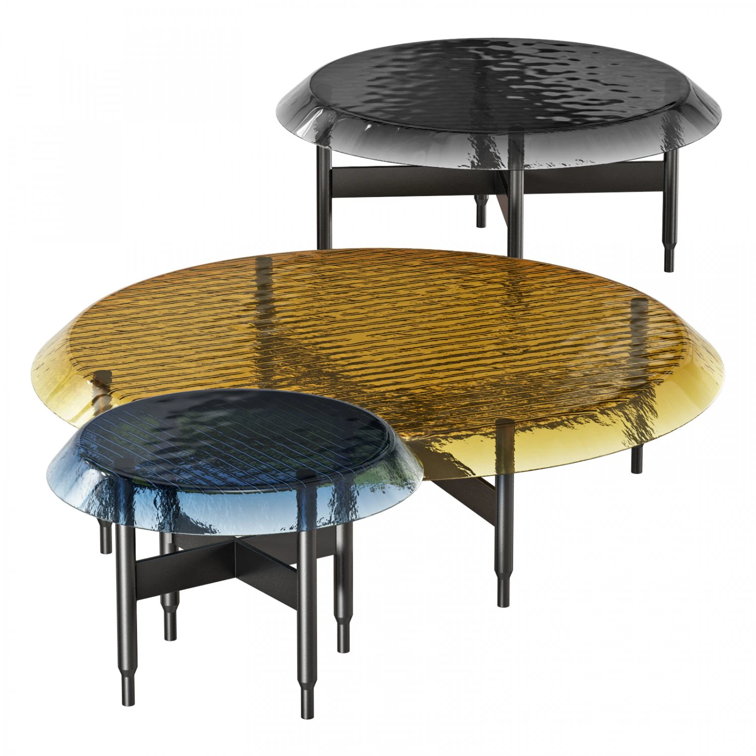 Roche bobois drummer cocktail table 3D Model .c4d .max .obj .3ds .fbx .stl .blend 