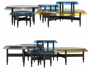 Roche bobois drummer cocktail table 3D Model
