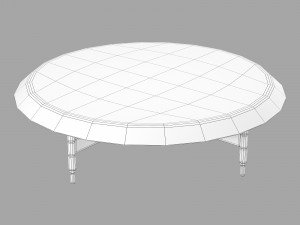 Roche bobois drummer cocktail table 3D Model