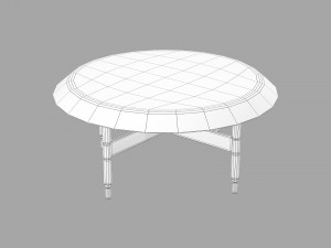 Roche bobois drummer cocktail table 3D Model