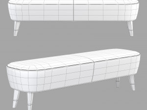 Roche bobois eden-rock bench Model 3D