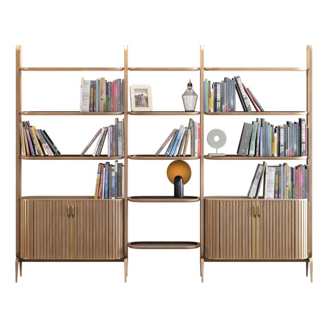 Roche bobois eden-rock bookcase 3D Model .c4d .max .obj .3ds .fbx .stl .blend 