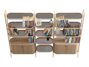 Roche bobois eden-rock bookcase 3D Model