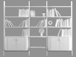 Roche bobois eden-rock bookcase 3D Model