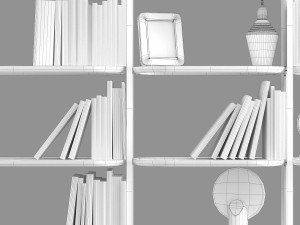 Roche bobois eden-rock bookcase 3D Model