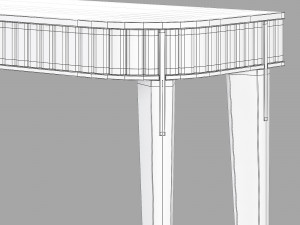 Roche bobois eden-rock console 3D Model