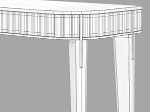 Roche bobois eden-rock console 3D Model