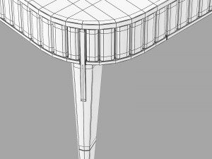 Roche bobois eden-rock cocktail table 3D Model