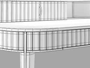Roche bobois eden-rock desk 3D-Modell