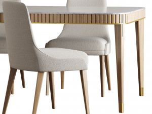 Roche bobois eden-rock dining set 3D Model