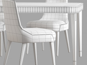 Roche bobois eden-rock dining set 3D Model