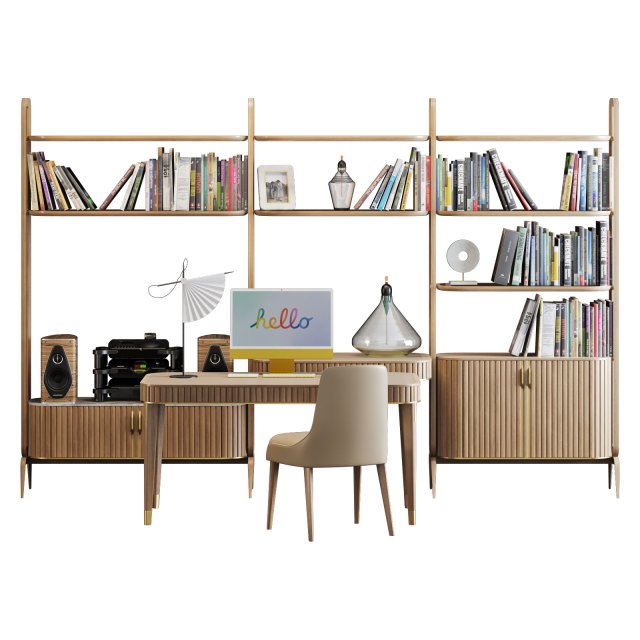 Roche bobois eden-rock office set Modelo 3D .c4d .max .obj .3ds .fbx .stl .blend