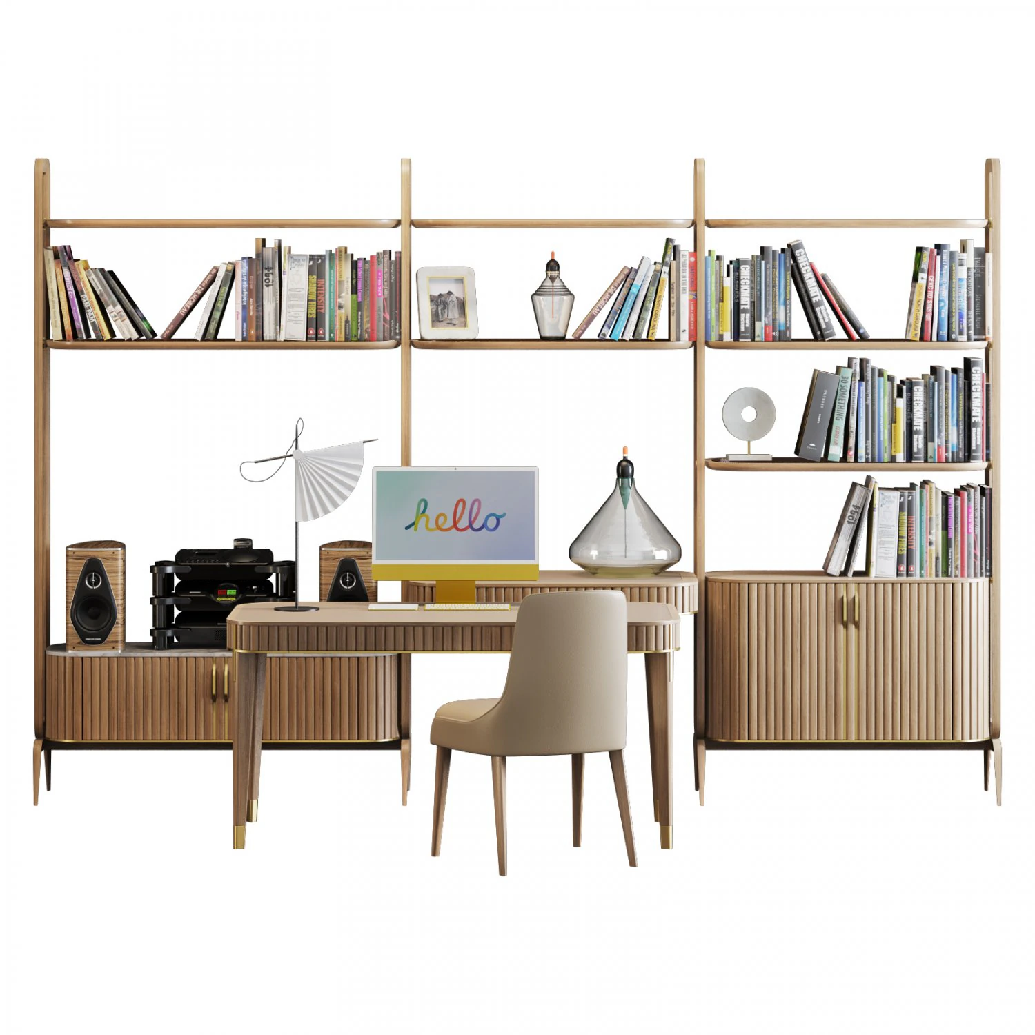 Roche bobois eden-rock office set 3D Model .c4d .max .obj .3ds .fbx .stl .blend 