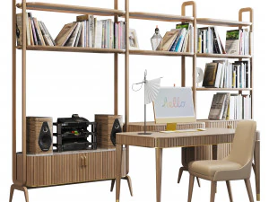 Roche bobois eden-rock office set 3D Model