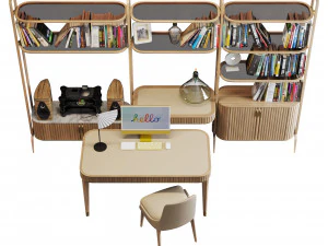 Roche bobois eden-rock office set 3D Model