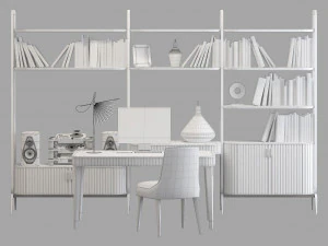 Roche bobois eden-rock office set 3D Model